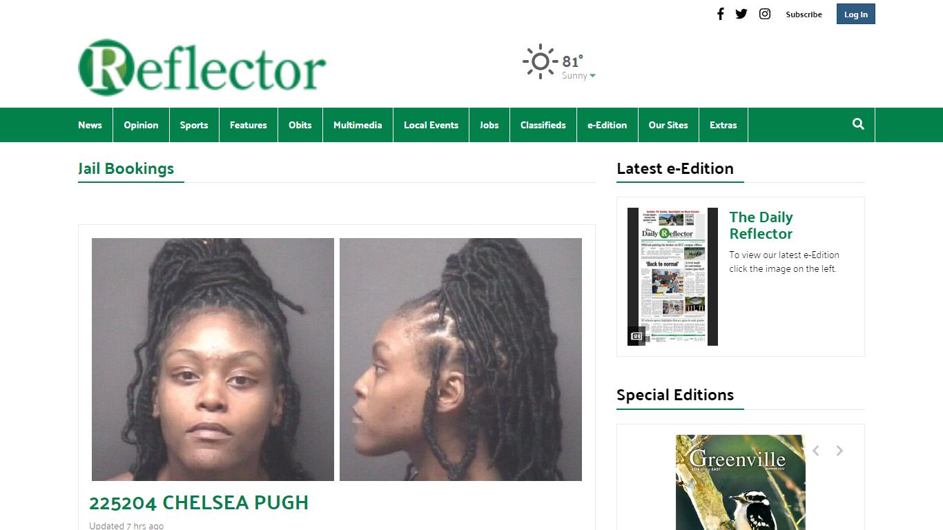 Jail Bookings | reflector.com